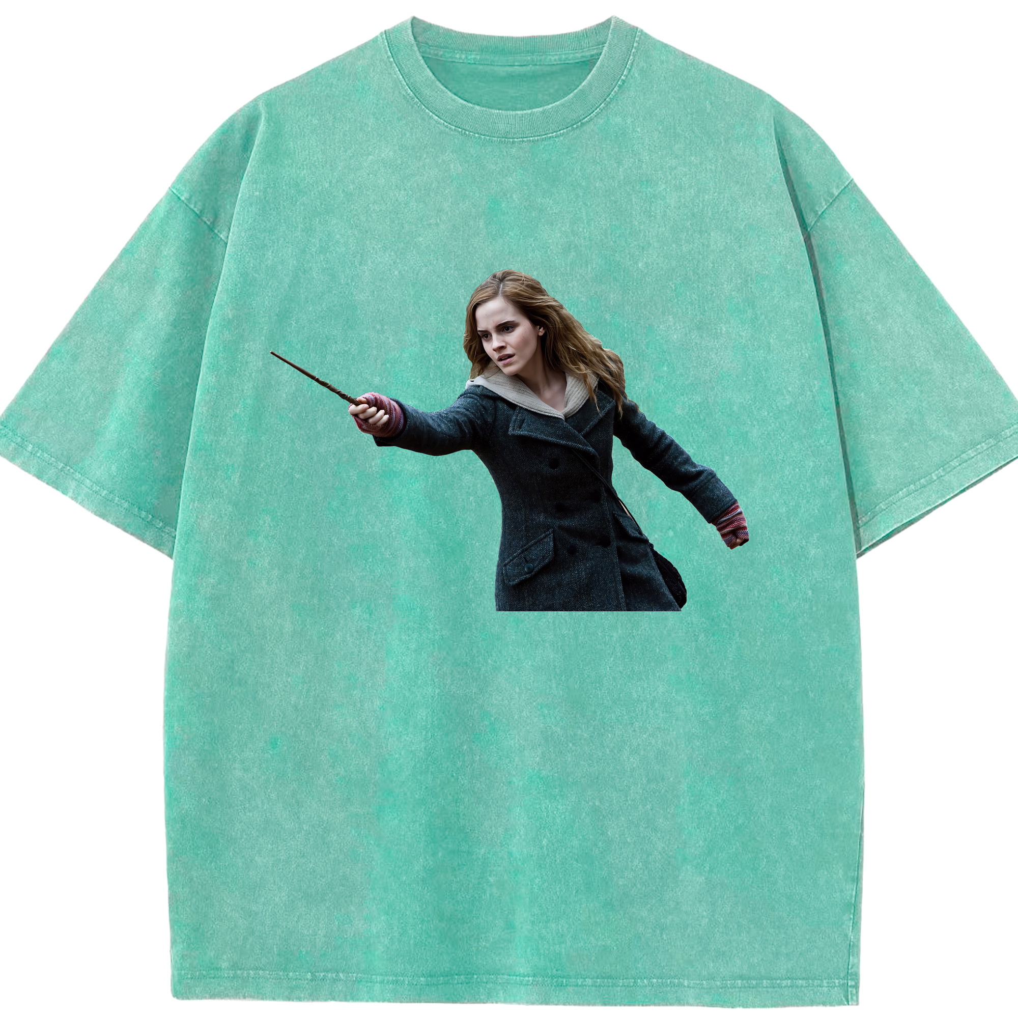 （画像用） Harry Potter ハリー・ポッターシリーズ 綿100% ヴィンテージ風 半袖Tシャツ（フロントプリント）